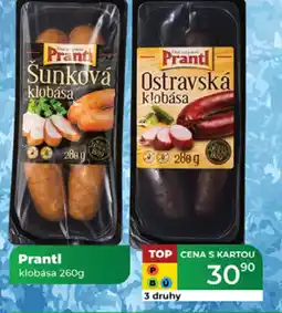 Tamda Foods Prantl klobása nabídka