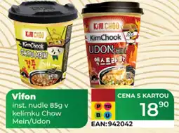 Tamda Foods Vifon inst. nudle kelímku Chow Mein/Udon nabídka