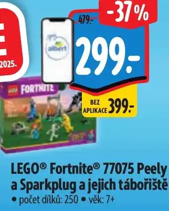 Albert LEGO® Fortnite® 77075 Peely a Sparkplug a jejich tábořiště nabídka