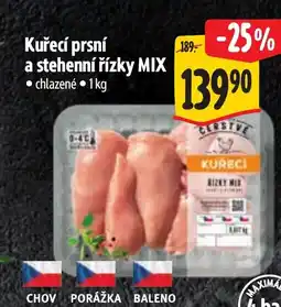 Albert Kuřecí prsní a stehenní řízky MIX nabídka
