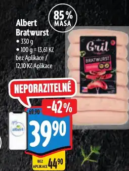 Albert Albert Bratwurst nabídka