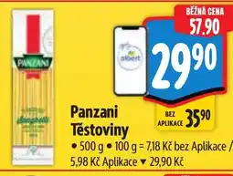 Albert Panzani Těstoviny nabídka