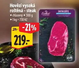 Albert Hovězí vysoká roštěná - steak nabídka