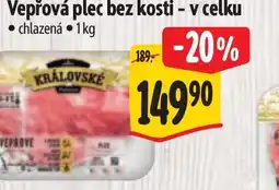Albert Vepřová plec bez kosti - v celku nabídka