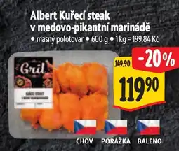Albert Albert Kuřecí steak v medovo-pikantní marinádě nabídka