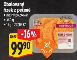 Albert Obalovaný řízek z pečene nabídka