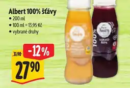 Albert Albert 100% šťávy nabídka