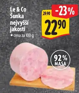 Albert Le & Co Šunka nejvyšší jakosti nabídka