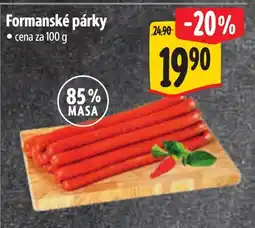 Albert Formanské párky nabídka