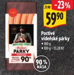 Albert Poctivé vídeňské párky nabídka