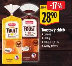 Albert Toustový chléb nabídka