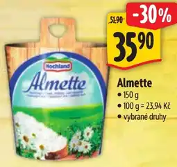 Albert Hochland Almette nabídka