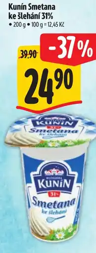 Albert Kunín Smetana ke šlehání 31% nabídka