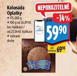 Albert Kolonáda Oplatky nabídka