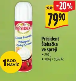 Albert Président Šlehačka ve spreji nabídka