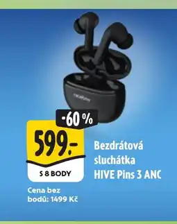 Albert Bezdrátová sluchátka HIVE Pins 3 ANC nabídka