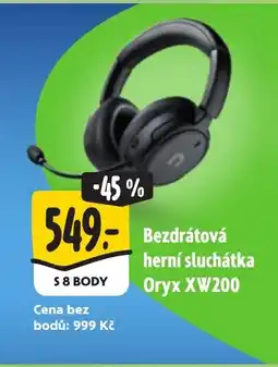 Albert Bezdrátová herní sluchátka Oryx XW200 nabídka