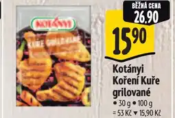 Albert Kotányi Koření Kuře grilované nabídka