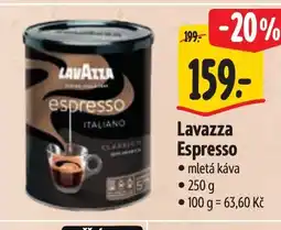 Albert LAVAZZA Espresso nabídka