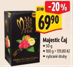 Albert Majestic Čaj nabídka