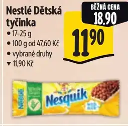 Albert Nestlé Dětská tyčinka nabídka