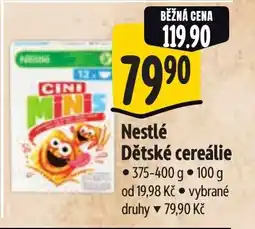 Albert Nestlé Dětské cereálie nabídka