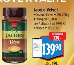 Albert Jacobs velvet instantní káva nabídka