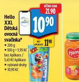 Albert Hello xxl dětská ovocná svačinka nabídka