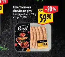 Albert Masová klobása na pivu nabídka