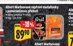 Albert Marinované vepřové medailonky s pomerančovou příchutí nabídka