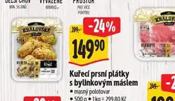 Albert Kuřecí prsní řízek s bylinkovým máslem nabídka