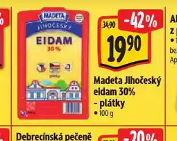 Albert Madeta jihočeský eidam 30% plátky nabídka