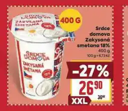 Billa Zakysaná smetana 18% nabídka