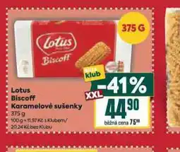 Billa Lotus biscoff karamelizované sušenky nabídka