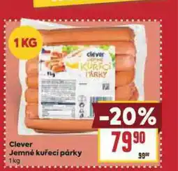Billa Jemné kuřecí párky nabídka