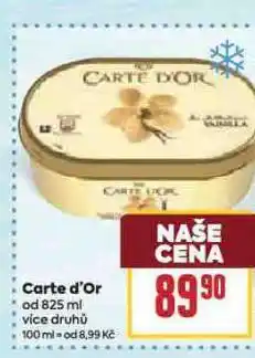 Billa Zmrzlina carte d´or nabídka