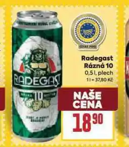 Billa Pivo radegast rázná 10 nabídka