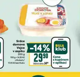 Billa Vejce v aspiku nabídka