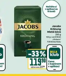 Billa Jacobs kröning mletá káva nabídka
