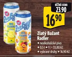 Albert Zlatý Bažant Radler nabídka