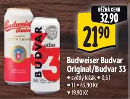 Albert Budweiser Budvar Original/Budvar 33 nabídka