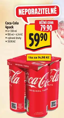 Albert Coca-Cola 4pack nabídka