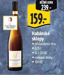 Albert Habánské sklepy nabídka