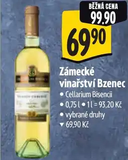 Albert Zámecké vinařství Bzenec nabídka