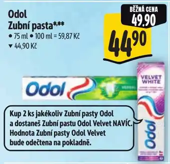 Albert Odol Zubní pasta nabídka