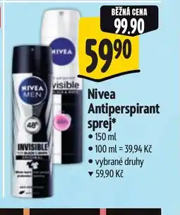 Albert NIVEA Antiperspirant sprej nabídka