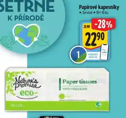 Albert Nature's Promise eco- Papírové kapesníky nabídka