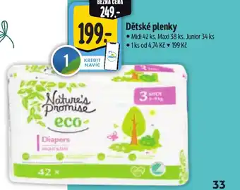 Albert Nature's Promise eco Dětské plenky nabídka