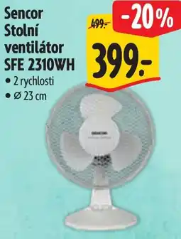 Albert Sencor Stolní ventilátor SFE 2310WH nabídka