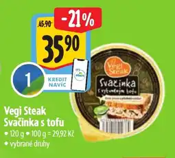 Albert Vegi Steak Svačinka s tofu nabídka
